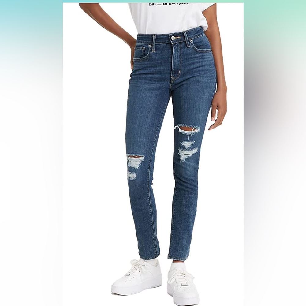levis 721 high rise skinny jeans women.